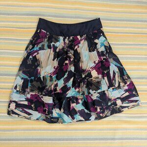 ⭐ Apostrophe Abstract Artsy A-Line Skirt size 2